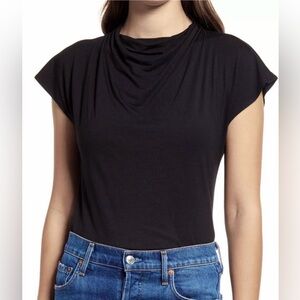 Halogen Gray Cowl Neck Women's Top 🔍 (see photos for color, black shown)